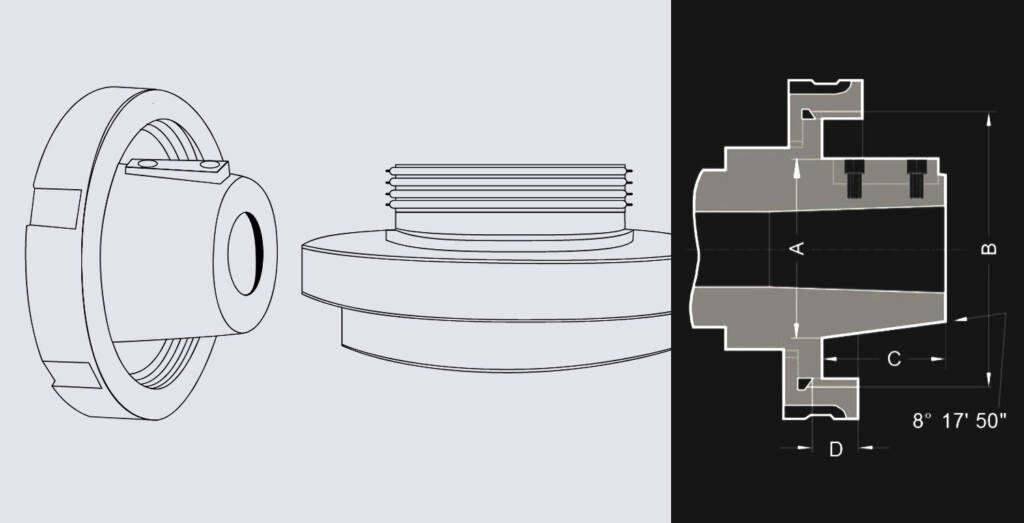 Lathe Spindle Nose Standards & Lathe Chuck Mounting Types